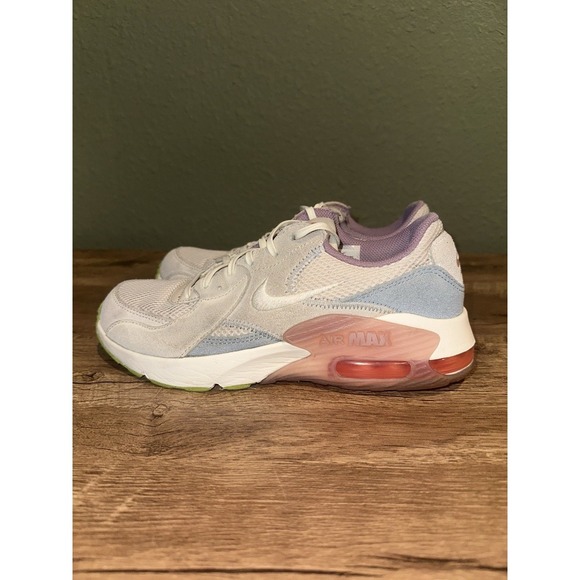 Nike Women's Air Max Excee Running Shoes White Pink Blue Grey Sz 7.5 - Picture 4 of 9